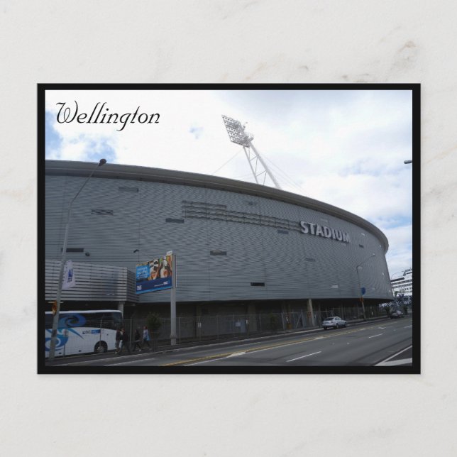 Wellington Regionalstadion Postkarte (Vorderseite)