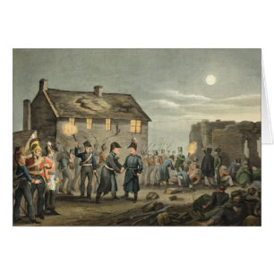 Wellington und Blucher, die sich zufällig an