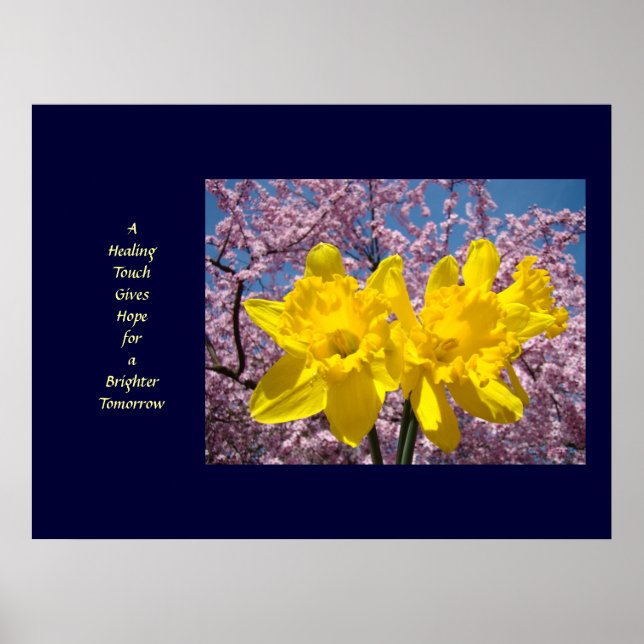 Wellness Art A Healing Touch gibt Hoffnung Poster (Vorne)