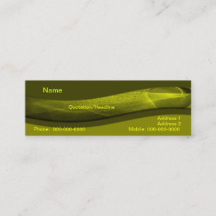 Wellness Business Card Mini Visitenkarte