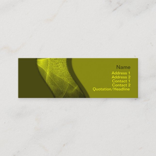 Wellness Business Card Mini Visitenkarte (Vorderseite)