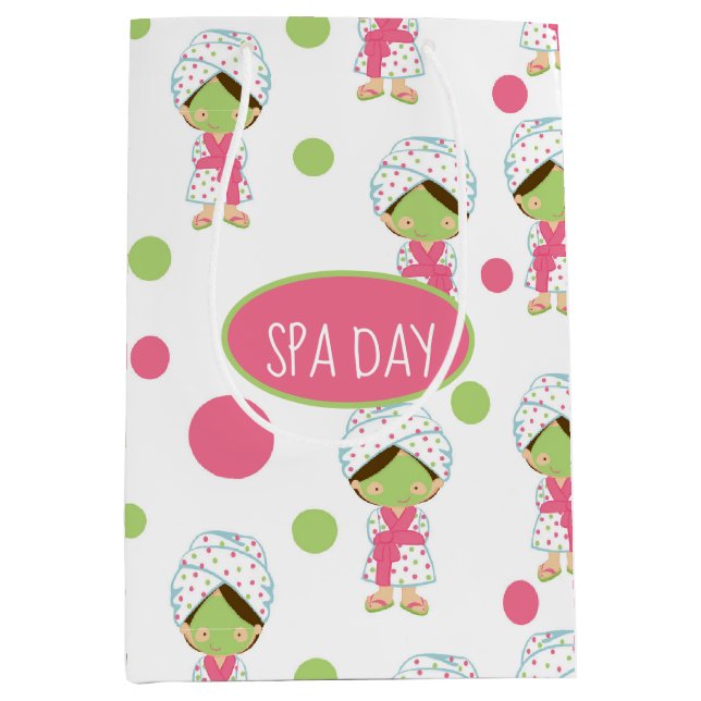 Wellness-Center a Day-Geschenktasche Mittlere Geschenktüte (Vorderseite)