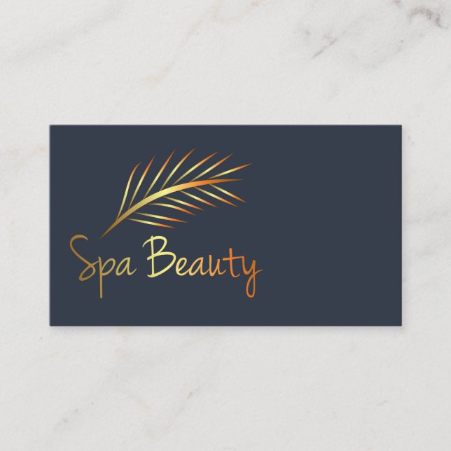 Wellness-Center Beauty Business Card Visitenkarte (Vorderseite)