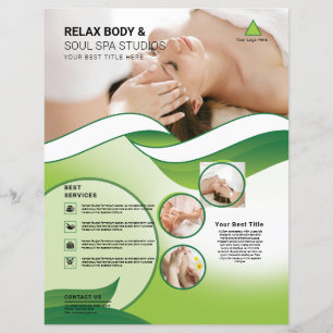 Wellness-Center & Beauty Care Salon Flyer