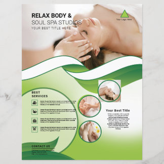 Wellness-Center & Beauty Care Salon Flyer