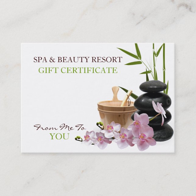 WELLNESS-CENTER & Beauty Resort Geschenkgutschein Rabattkarte (Vorderseite)