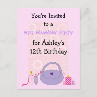 Wellness-Center Birthday Party Einladung