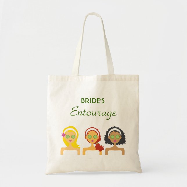 Wellness-Center-Brautentourage-Tasche Tragetasche (Vorne)