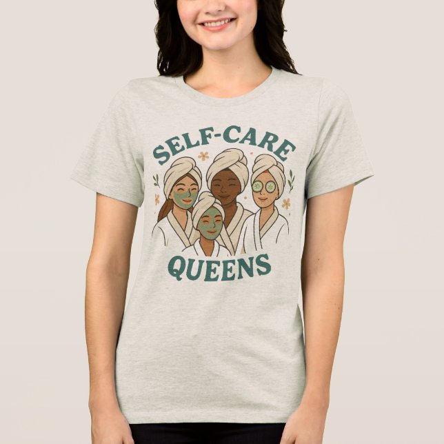Wellness-Center Day for Bridesmaids - Wellness Wom Tri-Blend Shirt (Vorderseite)