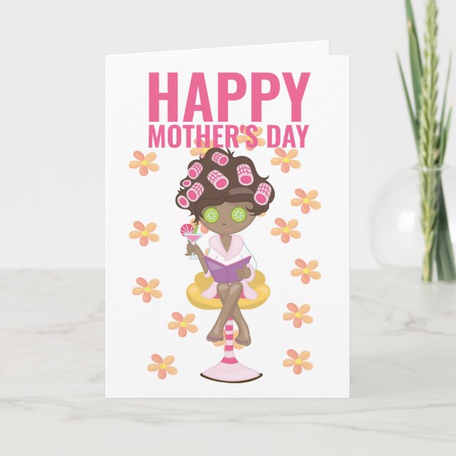 Wellness-Center Day Happy Mthers Day Karte (Vorderseite)