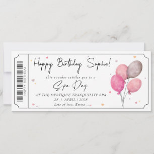 Wellness-Center Day Rose Gold Geschenkgutschein Einladung