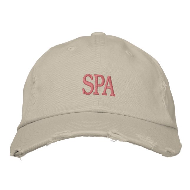 WELLNESS-CENTER gestört Chino Twill Cap Bestickte Baseballkappe (Vorderseite)