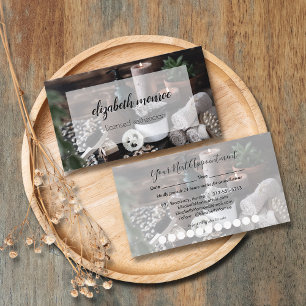 Wellness-Center Handgeschriebene Script Calligraph Terminkarte