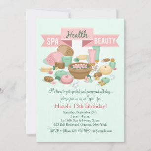 Wellness-Center Health Beauty Einladung