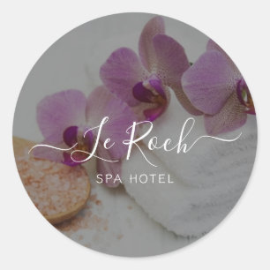 Wellness-Center Hotel Runder Aufkleber