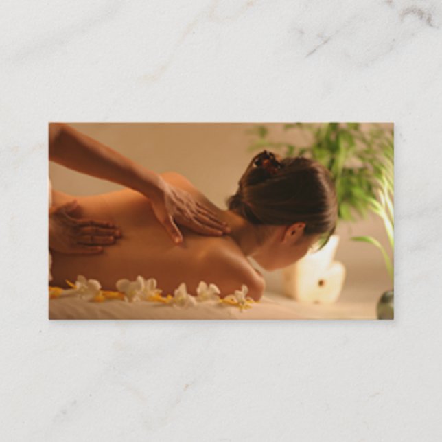 Wellness-Center-Massage-Geschäfts-Karte Visitenkarte (Vorderseite)