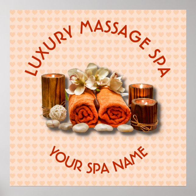 Wellness-Center Massage Therapie Salon Kerzenstein Poster (Vorne)
