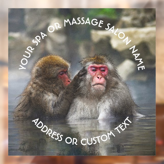 Wellness-Center Massage Therapy Salon Relax Whirlp Fensteraufkleber (Blatt 2)