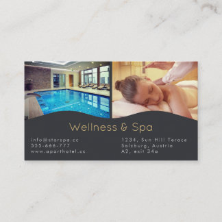 Wellness-Center, Massage & Wellness Resort Busines Begleitkarte