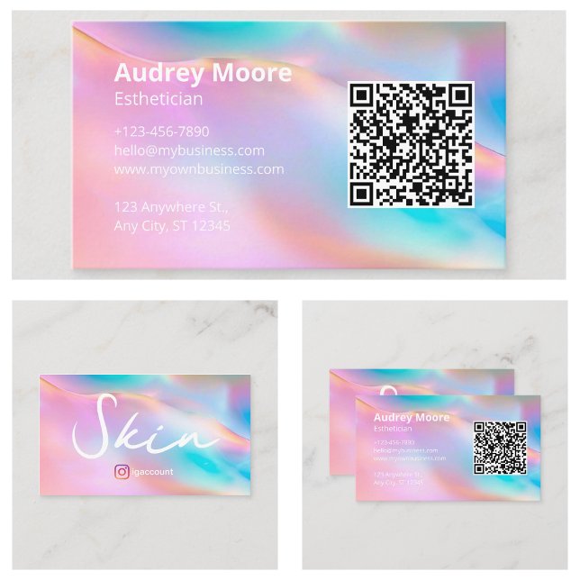 Wellness-Center Moderner Arzt Visitenkarte (Spa Modern Esthetician Business Card
)