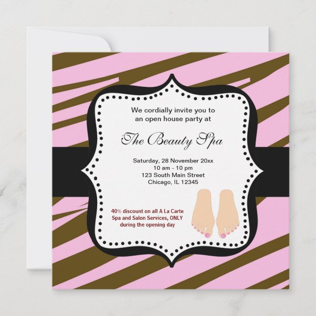 Wellness-Center Open House Einladung (Vorderseite)