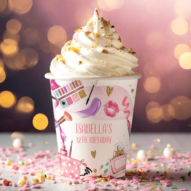 Wellness-Center Party Girl Glamour Makeup Geburtst Pappbecher (Von Creator hochgeladen)