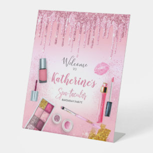 Wellness-Center Party Glam Girl Geburtstagsparty S Sockelschild