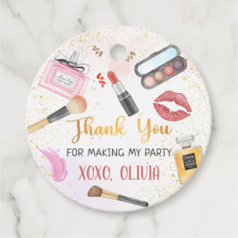 Wellness-Center Party Glamour Makeup Geburtstagsti Geschenkanhänger