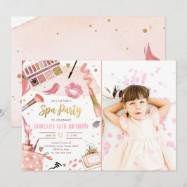 Wellness-Center Party Glitz Glam Glamour Girl Make Einladung