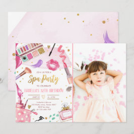 Wellness-Center Party Glitz Glam Glamour Girl Make Einladung