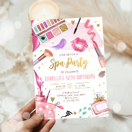 Wellness-Center Party Glitz Glam Glamour Girl Make Einladung