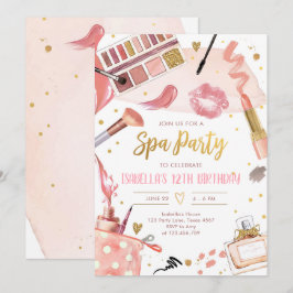 Wellness-Center Party Glitz Glam Glamour Girl Make Einladung