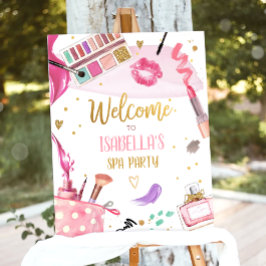 Wellness-Center Party Glitz Glam Makeup Girl Begrü Poster