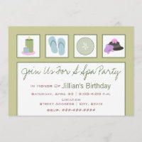 Wellness-Center Party - Kerzen Flip Flops Gurken O