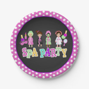 Wellness-Center-Party-Papierplatte - Menschen Pappteller