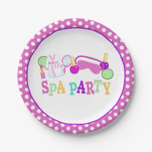 Wellness-Center-Party-Papierplatte - WH Pappteller