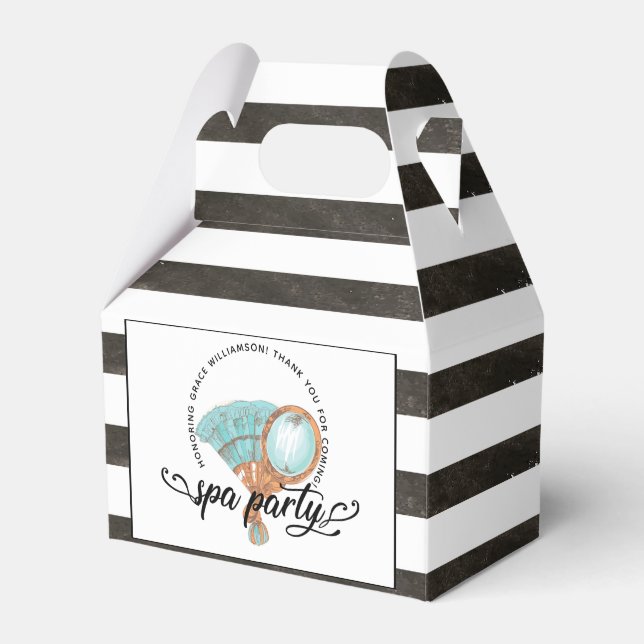 Wellness-Center Party Vintag Personalisiert Geschenkschachtel (Vorderseite)