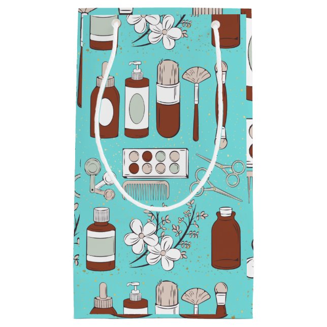 WELLNESS-CENTER PATTERN KLEINE GESCHENKTÜTE (Vorderseite)