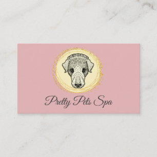 Wellness-Center Pink Grooming Business Card Visitenkarte