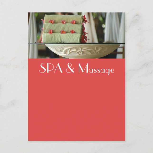 WELLNESS-CENTER POSTKARTE (Vorderseite)