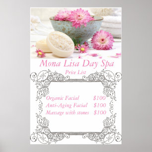 Wellness-Center-Preisliste Poster