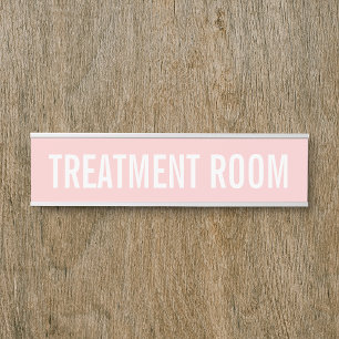 Wellness-Center Salon Feminine Blush Pink Beauty S Türschild