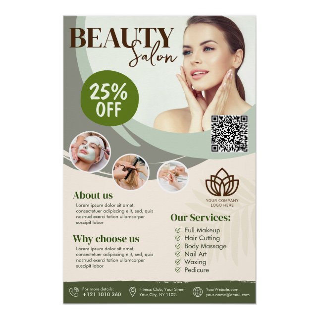 Wellness-Center, Schönheitssalon - Glossy Poster (Vorderseite)