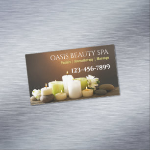 WELLNESS-CENTER Schönheitssalon Massage Östhetiker Magnetische Visitenkarte