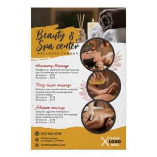 Wellness-Center, Schönheitssalon, Wellnesscenter,  Poster