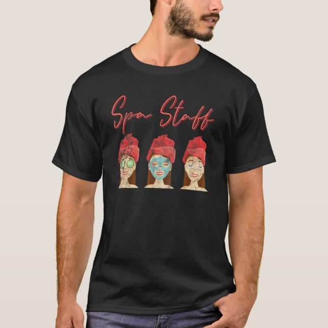 Wellness-Center Staff Party Squad Esthetician Beau T-Shirt (Vorderseite)