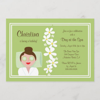 Wellness-Center Tag der Geburt Einladung