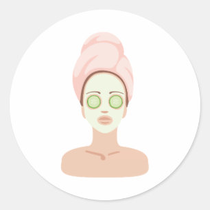 Wellness-Center-Tag Runder Aufkleber