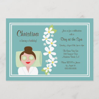 Wellness-Center-Tagesgeburtstags-Party Einladung