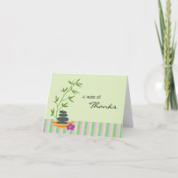 Wellness-Center Thema Danke Karte